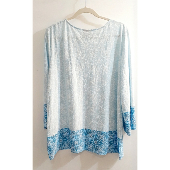 Ruby Rd blouse. Blue. - Picture 2 of 6